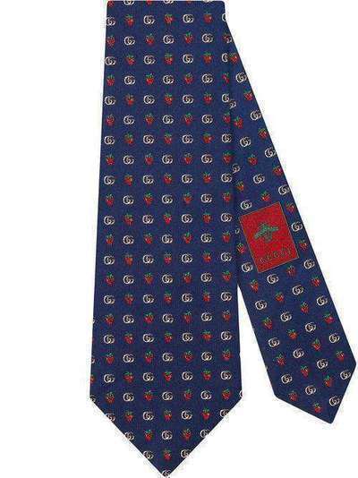 Gucci галстук с вышивкой Double G 5972314E002