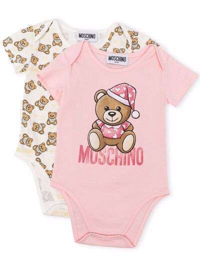 Moschino Kids комплект из двух боди Teddy Bear