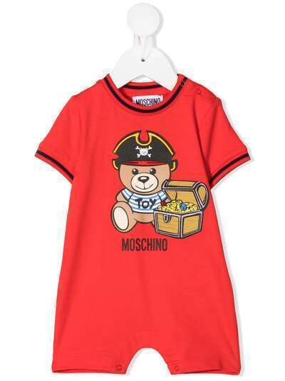 Moschino Kids ромпер с принтом Teddy Bear