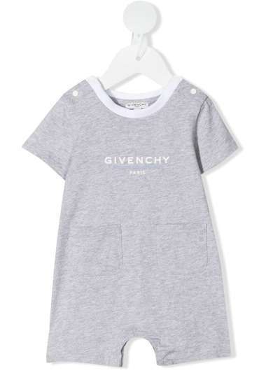 Givenchy Kids короткий комбинезон с логотипом