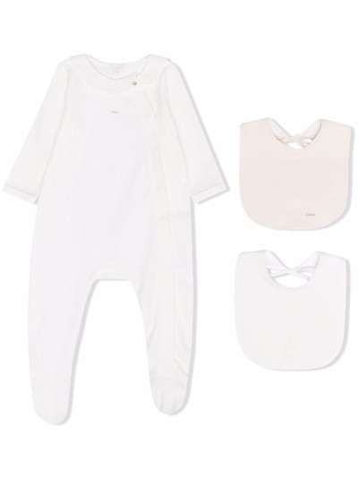 Chloé Kids пижама с вышивкой