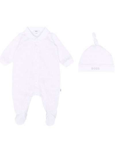 BOSS Kidswear комплект для новорожденного с логотипом
