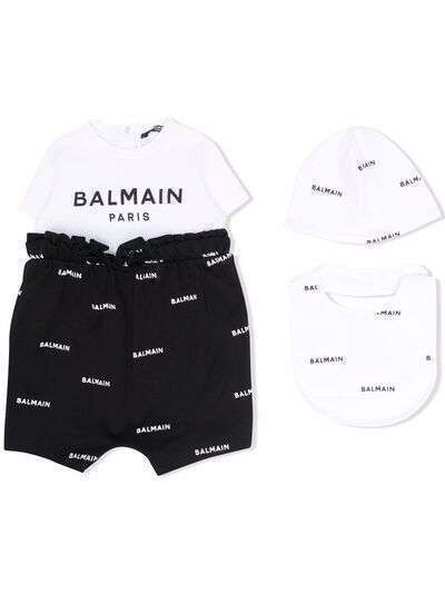 Balmain Kids комплект для новорожденного с логотипом