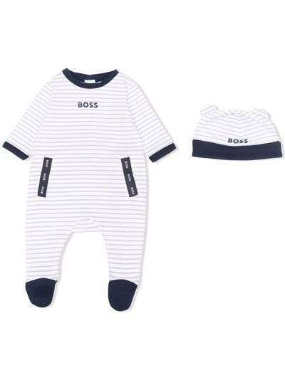 BOSS Kidswear комплект для новорожденного с логотипом