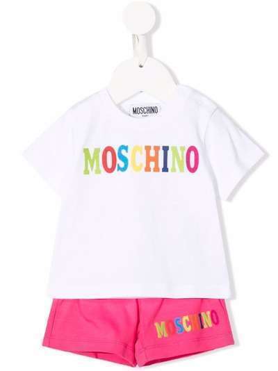 Moschino Kids комплект из футболки и шортов с логотипом