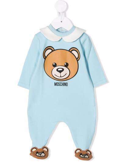 Moschino Kids пижама Teddy Bear с логотипом