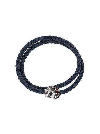Tateossian плетеный браслет Gothic Skull Pop PBL0155
