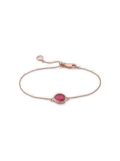 Monica Vinader RP Siren pink quartz gemstone bracelet RPBLSCHAPQZ