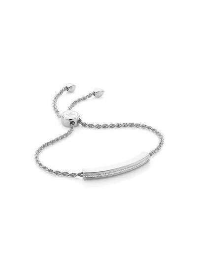 Monica Vinader Linear Diamond Chain bracelet SSBMLNBZDIA