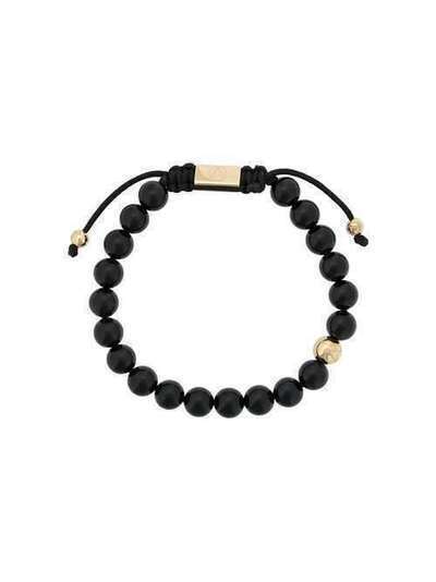 Northskull браслет из бусин STMAYG2216BXBLACKONYXASYMMETRICALBRACELETGOLD