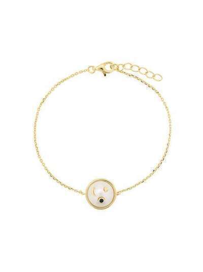 Eshvi star and moon pearl charm bracelet MP11P