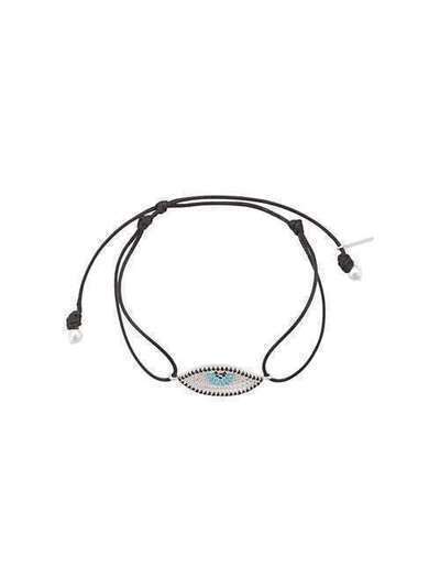 Hues evil-eye pendant bracelet PAVECOLOREYESILVERPAVE