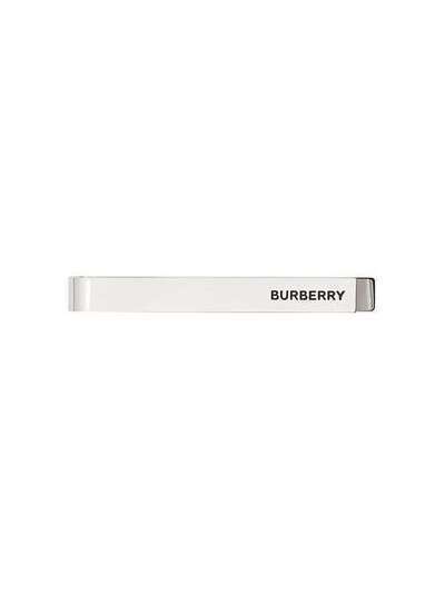 Burberry зажим для галстука с покрытием из серебра и гравировкой 8010825