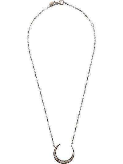 Jemma Sands Crescent Moon Diamond Necklace N2319J