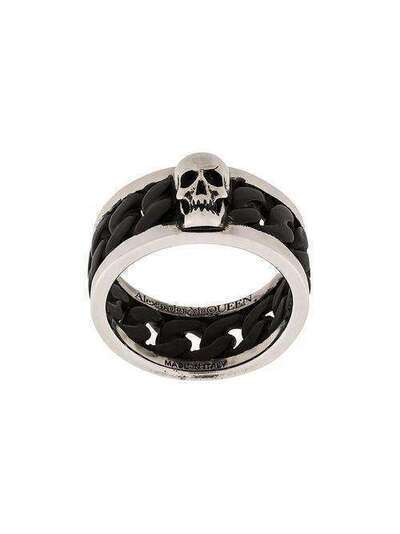 Alexander McQueen кольцо с декором Skull 599974J160K