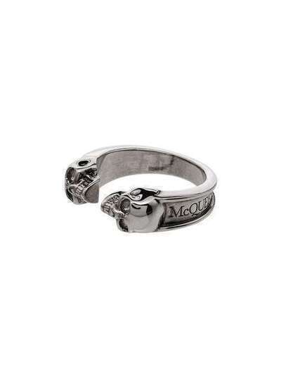Alexander McQueen кольцо с декором в виде черепов 554576J160Y