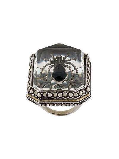 Alexander McQueen кольцо с жуком 610767I12RY