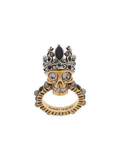 Alexander McQueen кольцо 'Queen Skull' 553662J160Z
