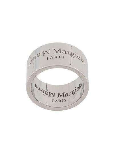 Maison Margiela серебряное кольцо с гравированным логотипом SM1UQ0003S12698