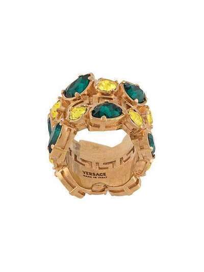 Versace кольцо с кристаллами DG5H530DJMX