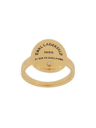 Karl Lagerfeld кольцо Rue St. Guillaume с медальоном SI200013780