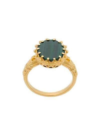Astley Clarke крупное кольцо с малахитом 41008YGER