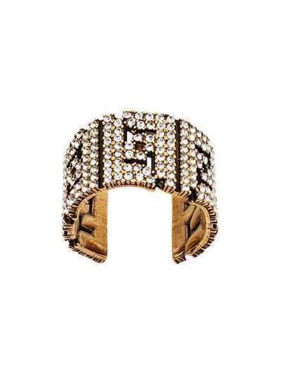 Fendi декорированное кольцо с логотипом FF 8AG8776GX