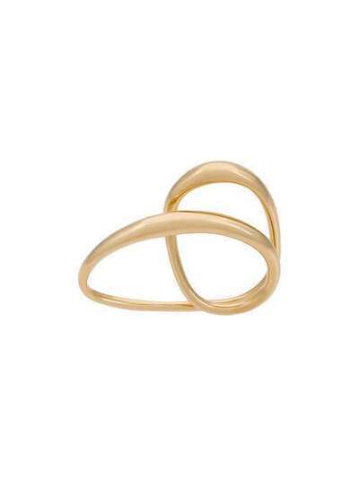 Charlotte Chesnais Позолоченное кольцо 'Heart' на два пальца 15BA002VER