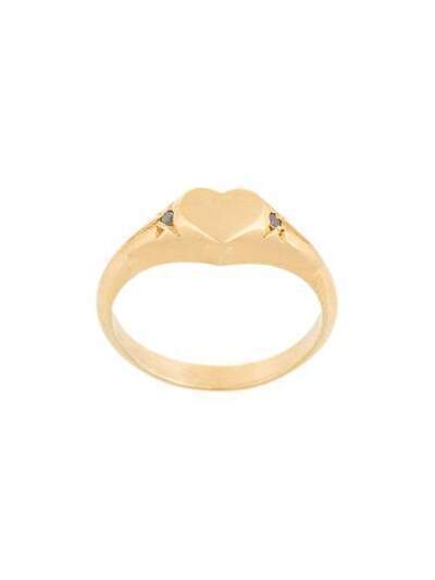 Meadowlark heart signet ring RNGHSI