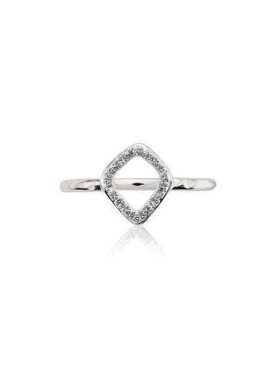 Monica Vinader Riva mini Kite diamond stacking ring SSRGRSHRDIA