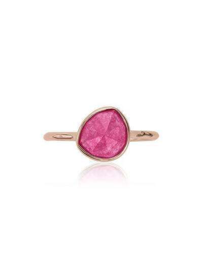 Monica Vinader RP Siren pink quartz stacking ring RPRGSTAKPQZ