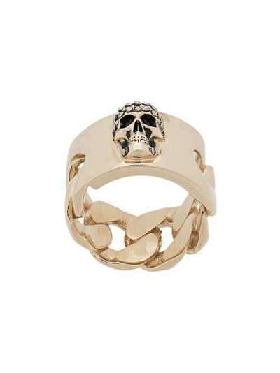 Alexander McQueen кольцо с декором Skull 582709J160Z
