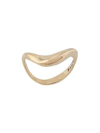 BAR JEWELLERY кольцо Wave LWARI18GLARGEWAVERINGGOLD