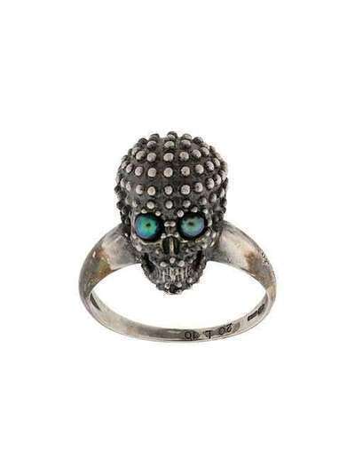 Ugo Cacciatori кольцо с декором Skull RN069