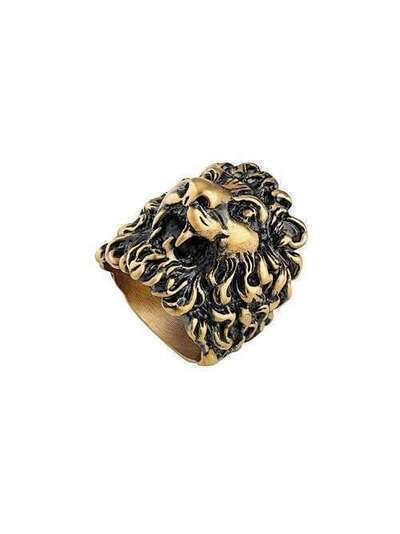 Gucci кольцо с головой льва 398601I4600