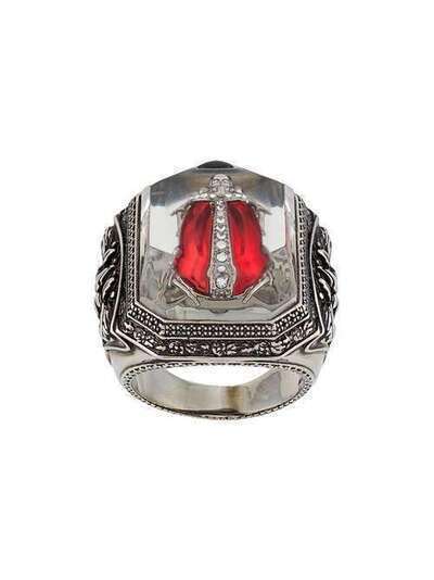 Alexander McQueen декорированный перстень с гравировкой 611306I12RY