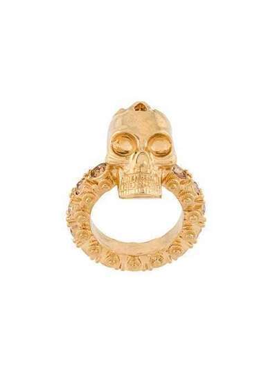 Alexander McQueen кольцо в форме черепа 358715J160O