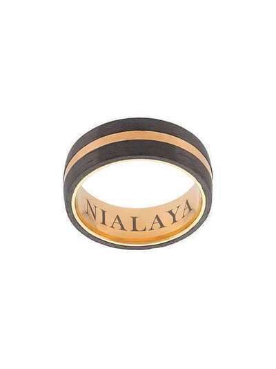 Nialaya Jewelry кольцо с изогнутыми панелями MRING061