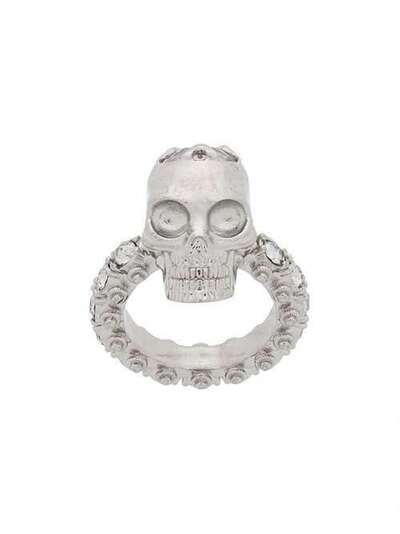 Alexander McQueen кольцо с черепом 553675J160N