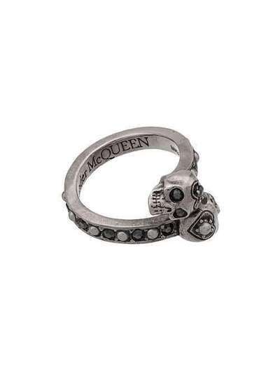 Alexander McQueen кольцо Skull 553657J160Y