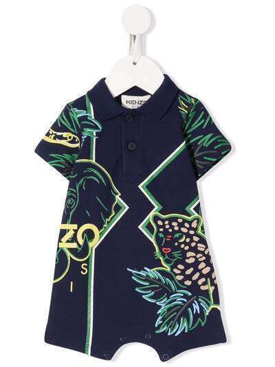 Kenzo Kids комбинезон с принтом