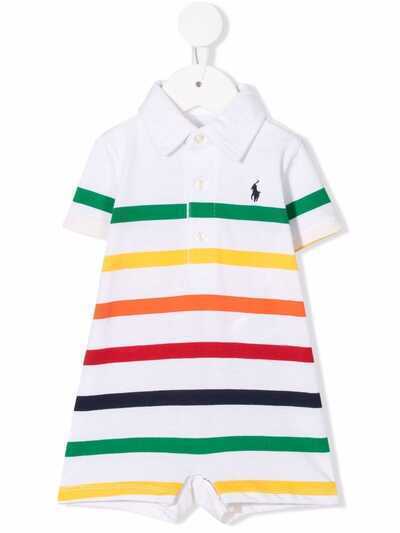 Ralph Lauren Kids полосатый комбинезон Polo Pony