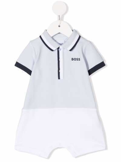 BOSS Kidswear ромпер с вышитым логотипом