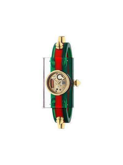 Gucci часы с отделкой Vintage Web 24x40 мм 443232J3300