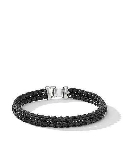 David Yurman Woven Box Chain bracelet B15884MSEBLKL