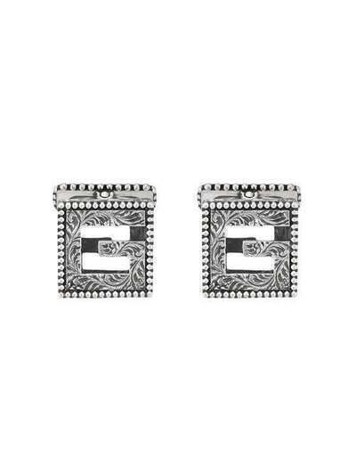 Gucci Cufflinks with Square G in silver 552765J8400