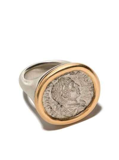 Hum кольцо-печатка с гравировкой