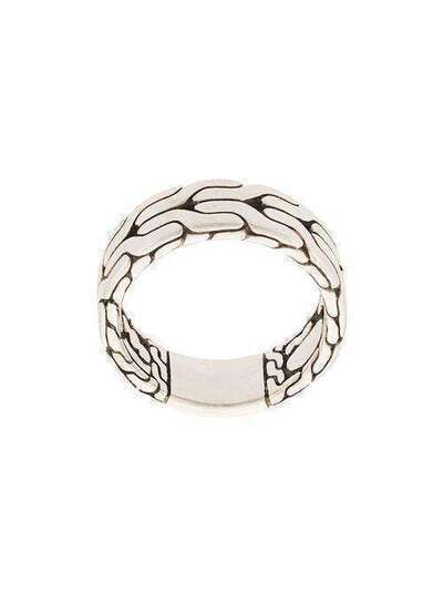 John Hardy Silver Classic Chain Band Ring RB99842
