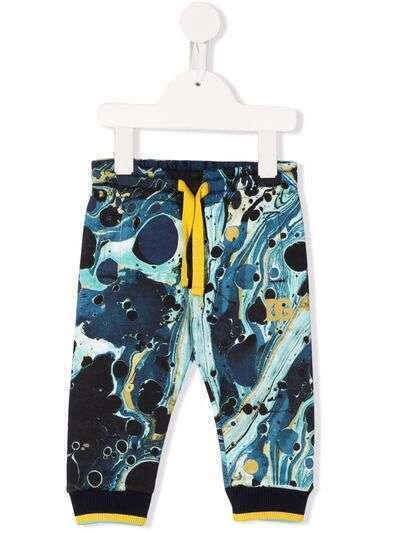 Dolce & Gabbana Kids спортивные брюки с абстрактным принтом