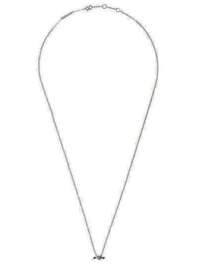 Delfina Delettrez Farfetch Exclusive 18kt white gold Two In One Pierced Diamond necklace TIO3002C